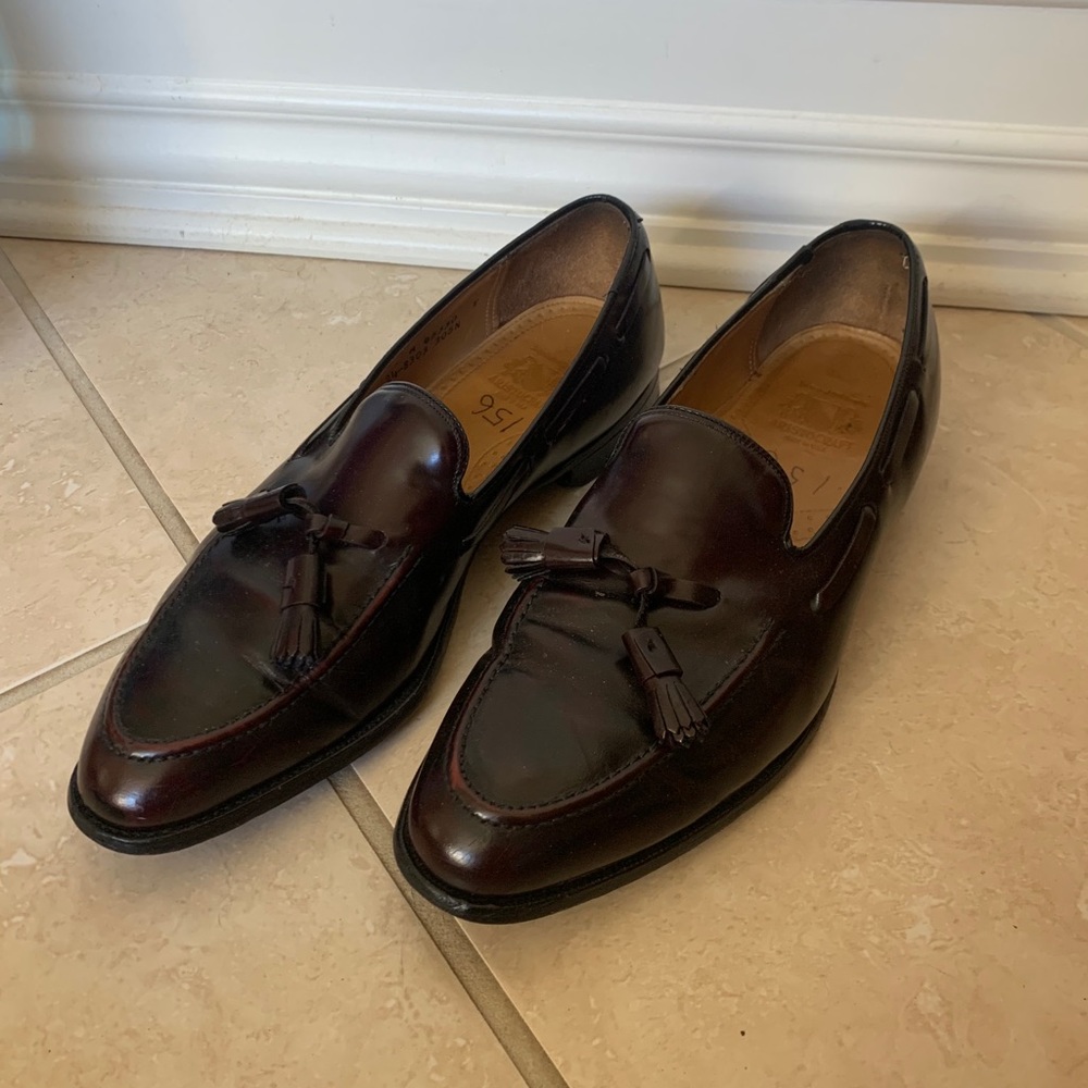 Johnson and Murphy Dark leather Loafers